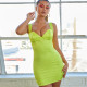 Satin strap sexy bag hip dress women's dress FD8259
