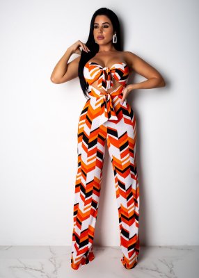 Online Sale Women Summer Clothes Strapless Jumpsuit MD197