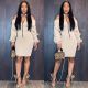 New Design Casual Zipper Ruffle Sleeved Female Short Dress TY1169
