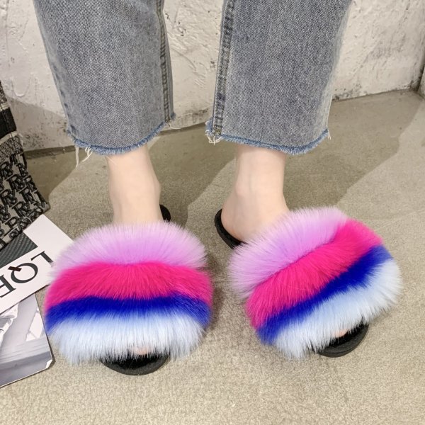 Women\'s shoes soft fluffy camouflage plush home slippers women 36-41 HWJ149