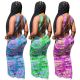 Sexy print dress MTY6385