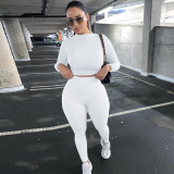 New fashion casual long sleeve sports fitness suit women S062449A