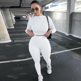 New fashion casual long sleeve sports fitness suit women S062449A