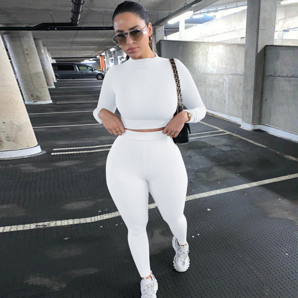 New fashion casual long sleeve sports fitness suit women S062449A
