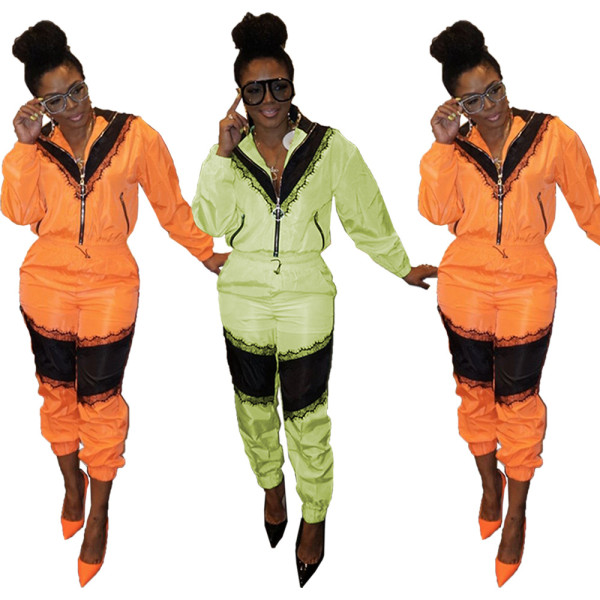 New Design Women Lace Patchwork Outdoor Fashion Outfits BN9207