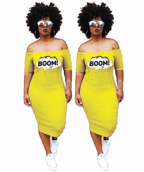 Factory Price Strapless Yellow Short Sleeves Casual Dress YS283