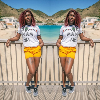 All-Match Cheap Summer Letters Print Women T-Shirt LS6270