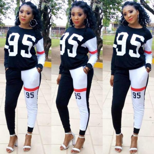 Wholesale Plus Size Letters Printing Track Suits For Women E8135