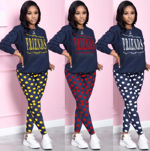 Womens fashion casual street style English loose long-sleeved shirt slim trousers two-piece suit SM9