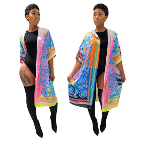 Shawl coat in stock YZ1886