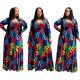Women's European A-line swing dress DM016