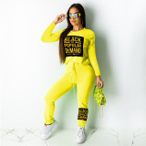 Long Sleeves Autumn Clothes Letters Printing Track Suits MA6241