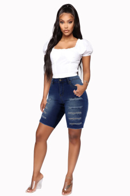 Hole-in jeans for women C6096