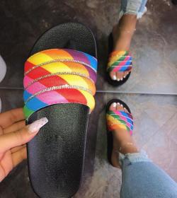 Sandals slippers sequins shoes beach shoes BY9237