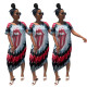 Euramerican Leisure Tie-Dyed Round Neck Dress AA5064
