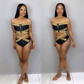Euramerican Ladies Sexy Two-Piece Beach Swimsuits OMM1052