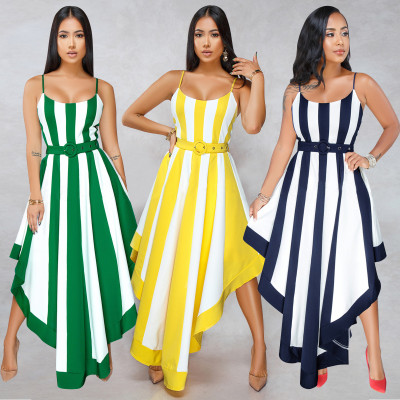 Leisure Women Spaghetti Strap Midi Dress Without Belt ALS080