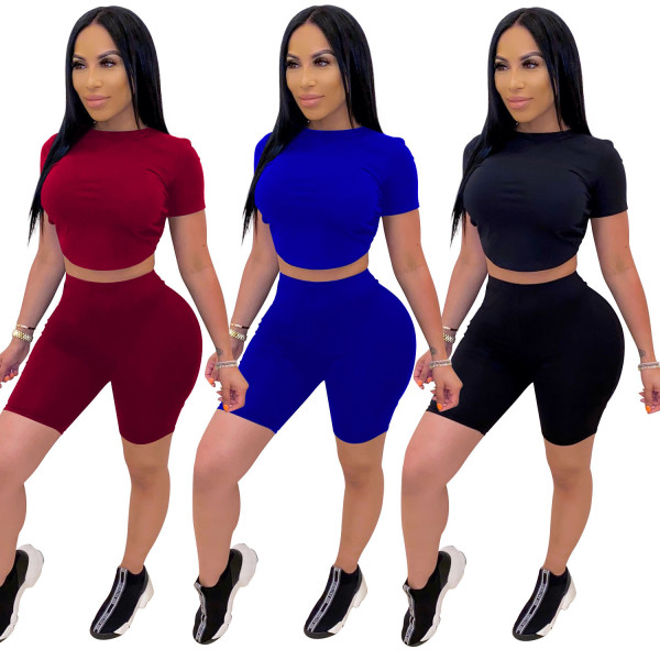 Sexy backless tight two-piece suit XZ3579