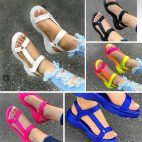 Flat size women\'s sandals with slippers outside HWJ104
