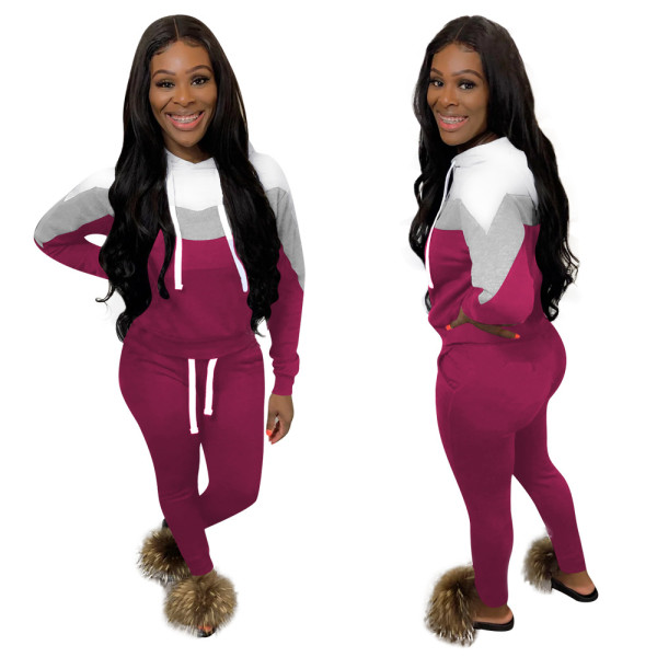 Fashion casual sports stitching thick two-piece WYNZ8239