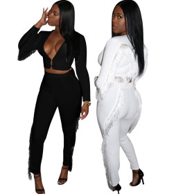 Casual Fashon Solid Sexy Two Pieces Sets LM9039