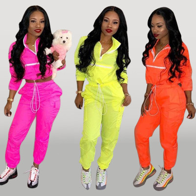 Hiking Women Solid Color 2 Pieces Winter Tight Suits D8238