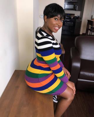 Wholesale Price Bodycon Multicolor Striped Short Dress LM9026