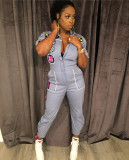 Wholesale Zip Up Casual Jumpauits MD145