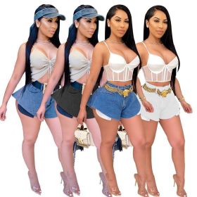 Sexy short hot pants sexy hot selling wide-leg jeans ME2851