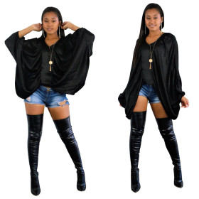 Wholesale Polyester Batwing Sleeve Women T-Shirt LS6205