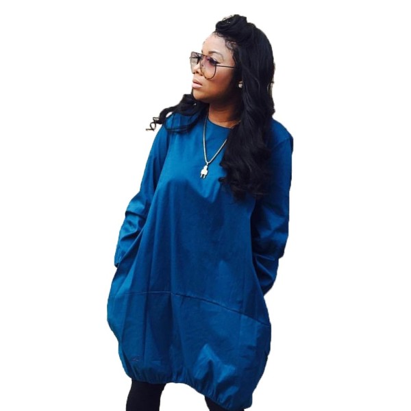 Casual Solid Oversize T Shirts Dress HG5128