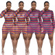 Latest Mesh Perspective Long Sleeeve Multicolor Dress YT3153