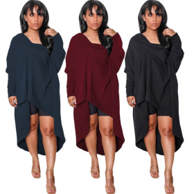 Plain Color Trendy Irregular Off Shoulder Short Dress GL6179