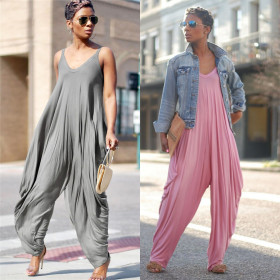 Loose casual fashion jumpsuit CX000