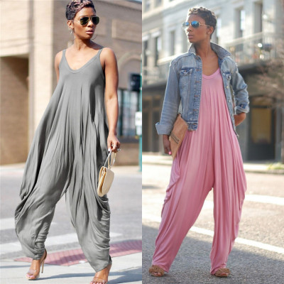 Loose casual fashion jumpsuit CX000
