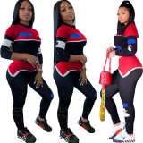 Autumn Stylish Two-Pieces Digital Printing Ladies Tracksuits BBN031