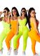 Tank Style One-Piece Swimwear Solid Tight Pants HG5222