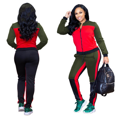 Patchwork Casual Running Sports Outfits SMR9071