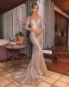 Sexy V-neck backless sequin dress maxi dress YL2175