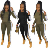 Online Wholesale Hiking Color Stitching Oversize Female Outfits SN3716