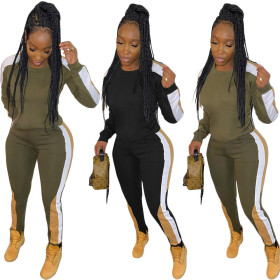 Online Wholesale Hiking Color Stitching Oversize Female Outfits SN3716