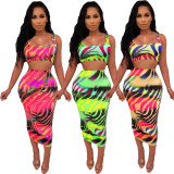 Cheap Bodycon Multicolor Skirt Suits For Wholesale AMM8115