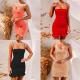 Summer sexy suspender fold bag hip skirt ruffled nightclub dress ZY1316