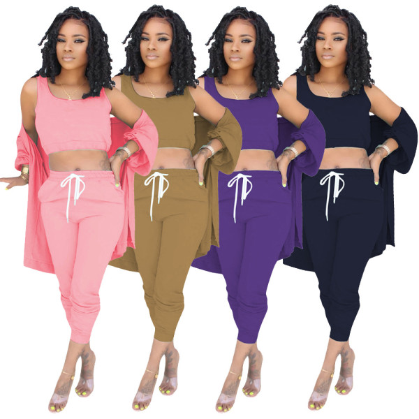 Sexy suit women casual three-piece suit OFN3188