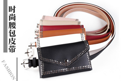 Women Stylish Rectangle Strap Waist Bag For Outdoor XR724