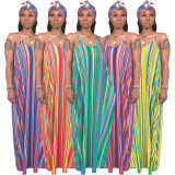 Multicolor Comfy Female Loose Dress For Daily Wear SMR9308