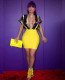 Club Sexy Deep V Collar Sequin Dress With Lining W8170