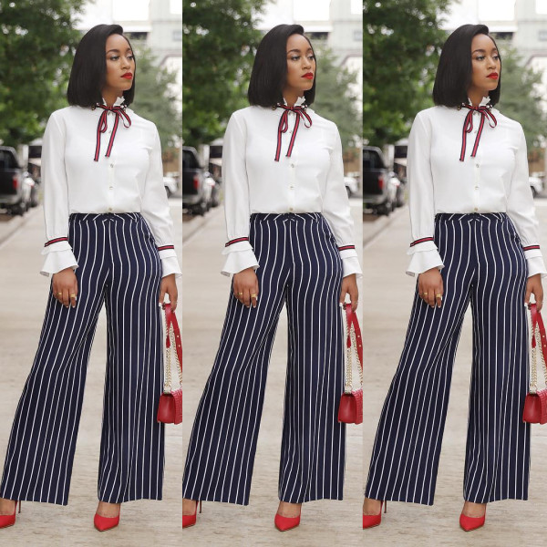Long Sleeves White Shirt With Ties CY1071