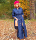 Sexy High Cut Jeans Long Dress LM9046