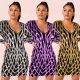 Online Sale Slim Bodycon See Through V Collar Sequined Dress XZ3326